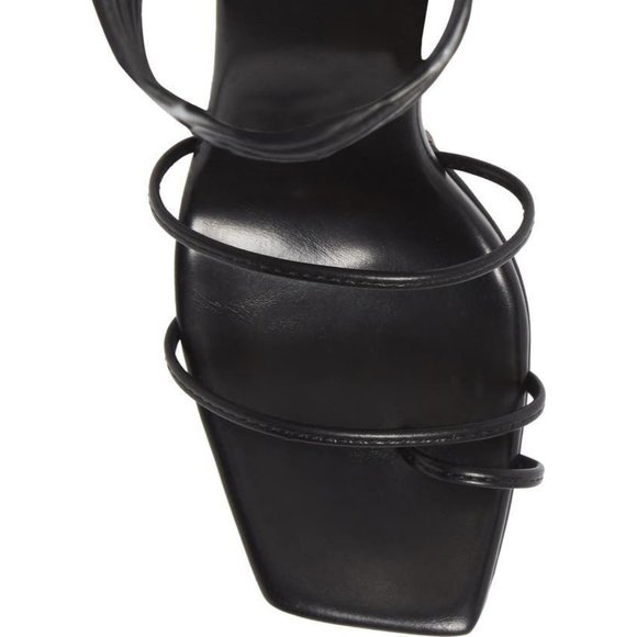 JEFFERY CAMPBELL Prima Donna Platform Strappy Sandal Shoes 11 Black NEW - Picture 5 of 12